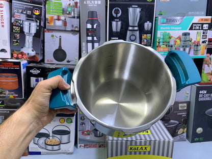 Kolax Pressure Cooker 6L and Stainless Steel 18/10 Capsule bottom