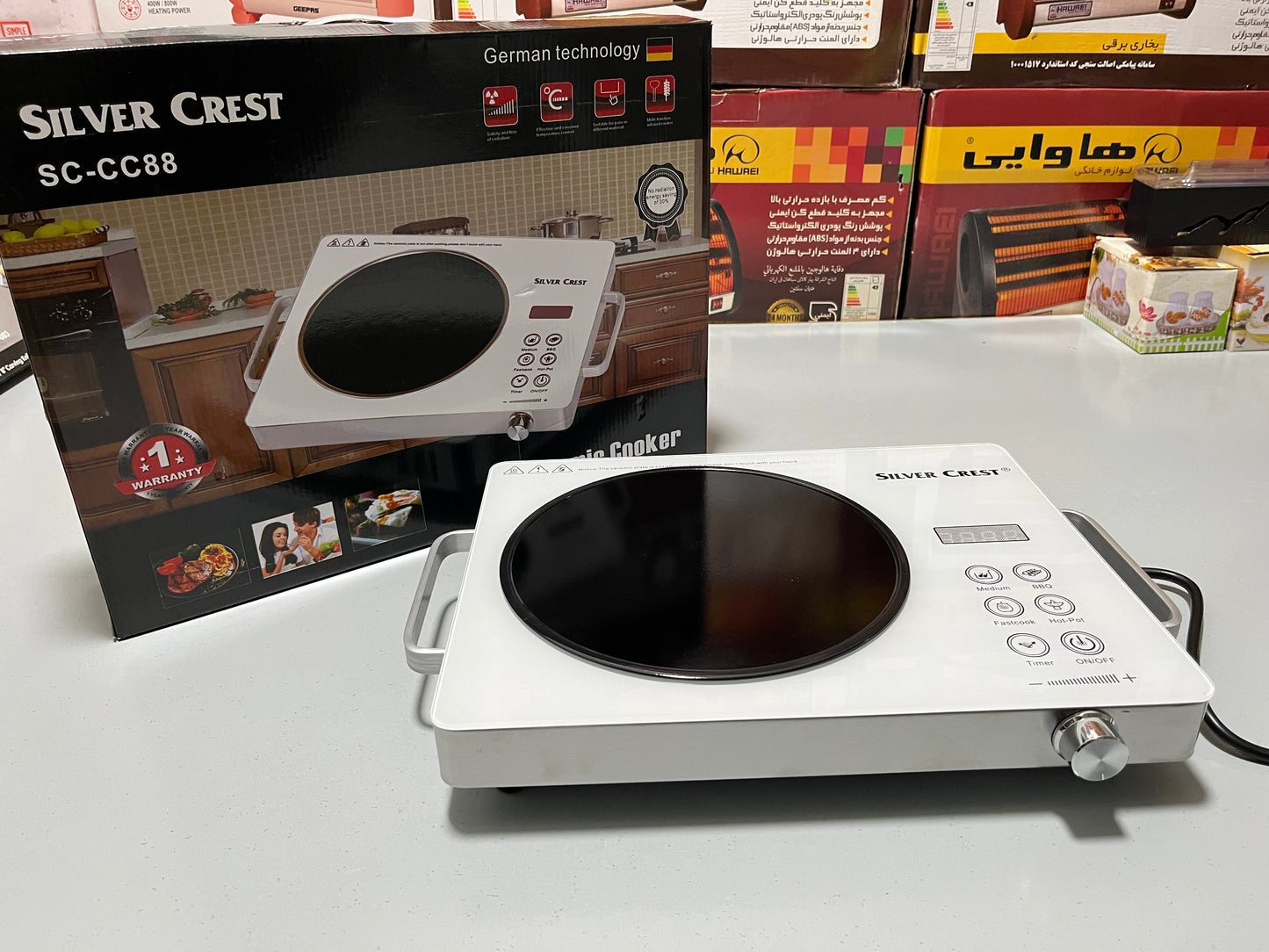 DUBAIZONES™ import  Silver Crest Universal Hot Plate 2400W SC-CC88