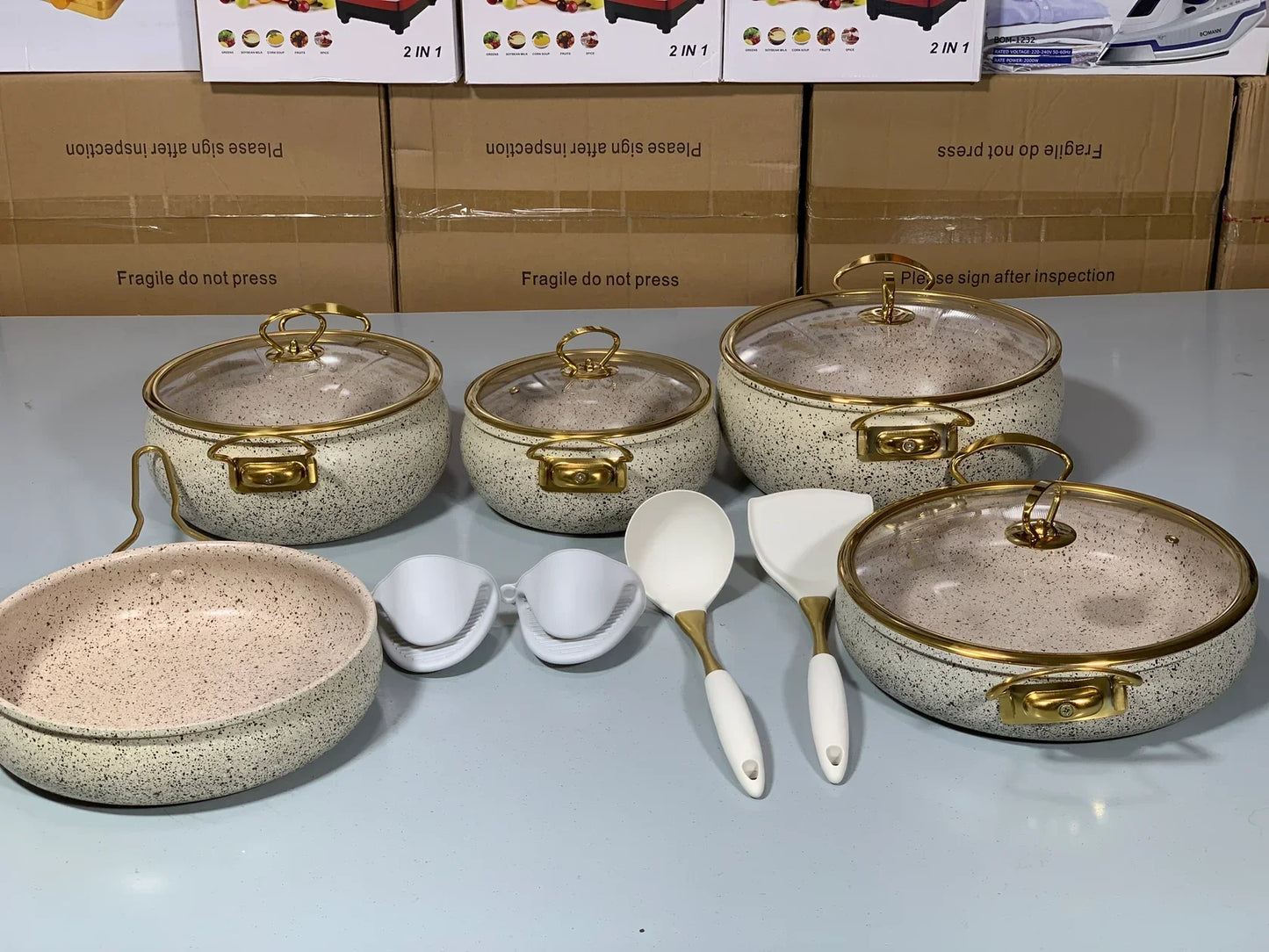 DUBAIZONES™  IMPORTED 13pcs Premium Cookware Set – Versatile and Stylish for Every Kitchen