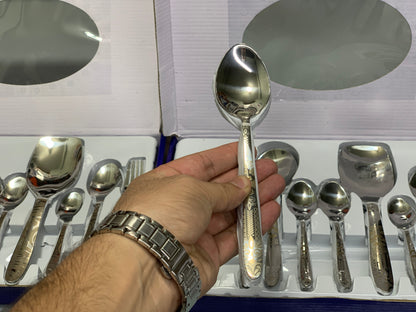 DUBAIZONES™ Arshia Stainless Steel Cutlery Set – 53 Piece