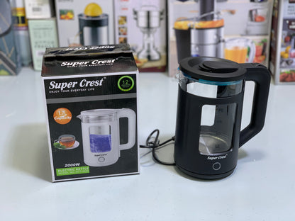 Super Crest Electric Tea Kettle 1.7L and 2000w Model: SCT-4030