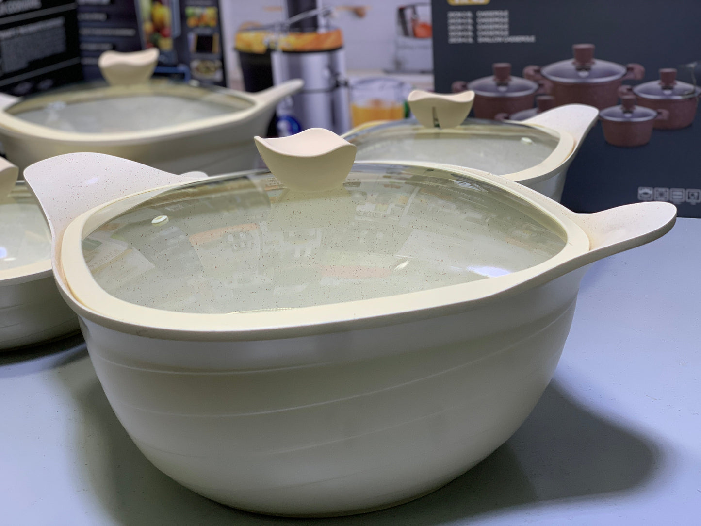 Jio Granite Coating Kitchenware 12 Pieces Set