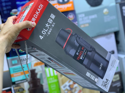 D Kadi Travel Pot Water Bottle 4000ml Stainless Steel SUS 304 Hot and Cool 24 hours