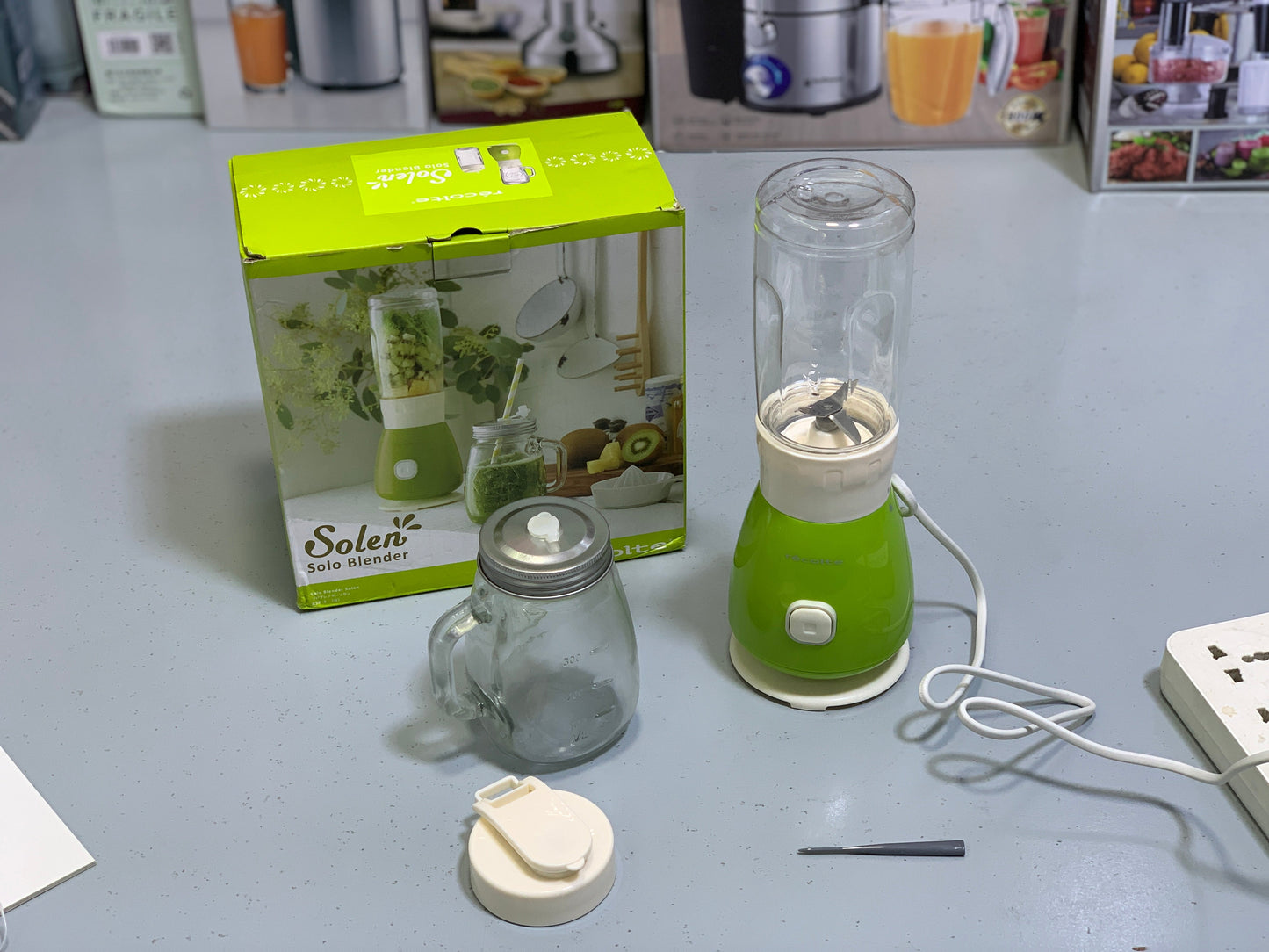 Mini Juicer Blender | Solen Solo 160w 300ml and 400ml Containers Stainless Steel Blades