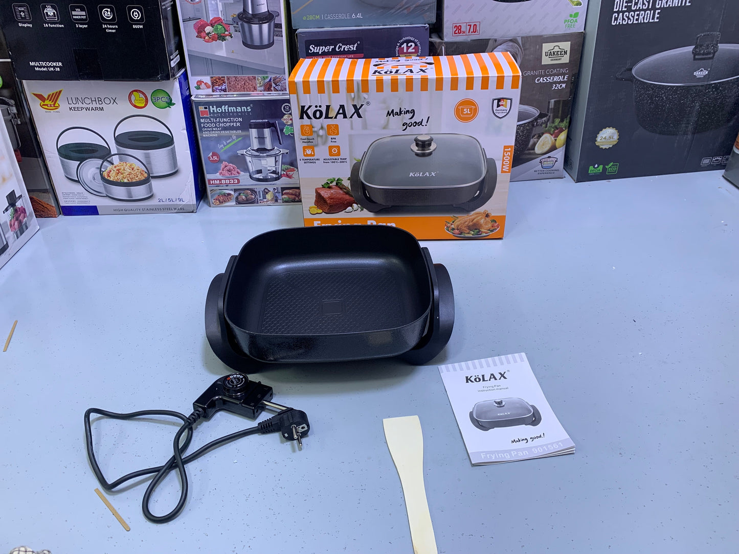 Kolax Brand Electric Frying Pan 5L and 1500w Non Stick