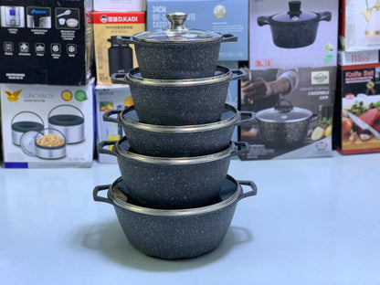 Uakeen 10 Pieces Cookware Set|Die-Cast Aluminum