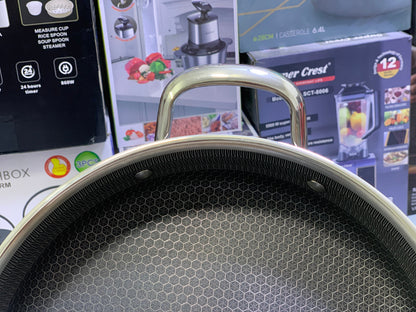 Laser Coating Shallow Casseroles Honeycomb pattern And Non Stick