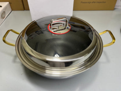 DUBAIZONES™ Laser Coating Handi / Karaai with Golden and Blue Handles