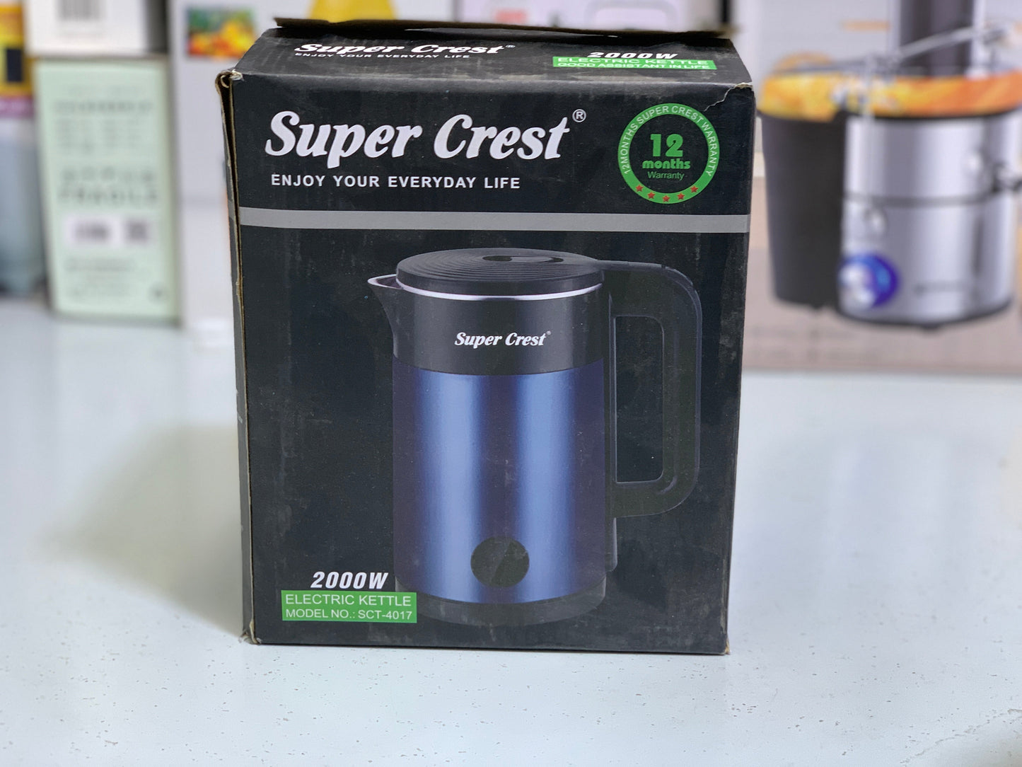 Super Crest Electric Tea Kettle 2000w 2.3L Model: SCT-4017