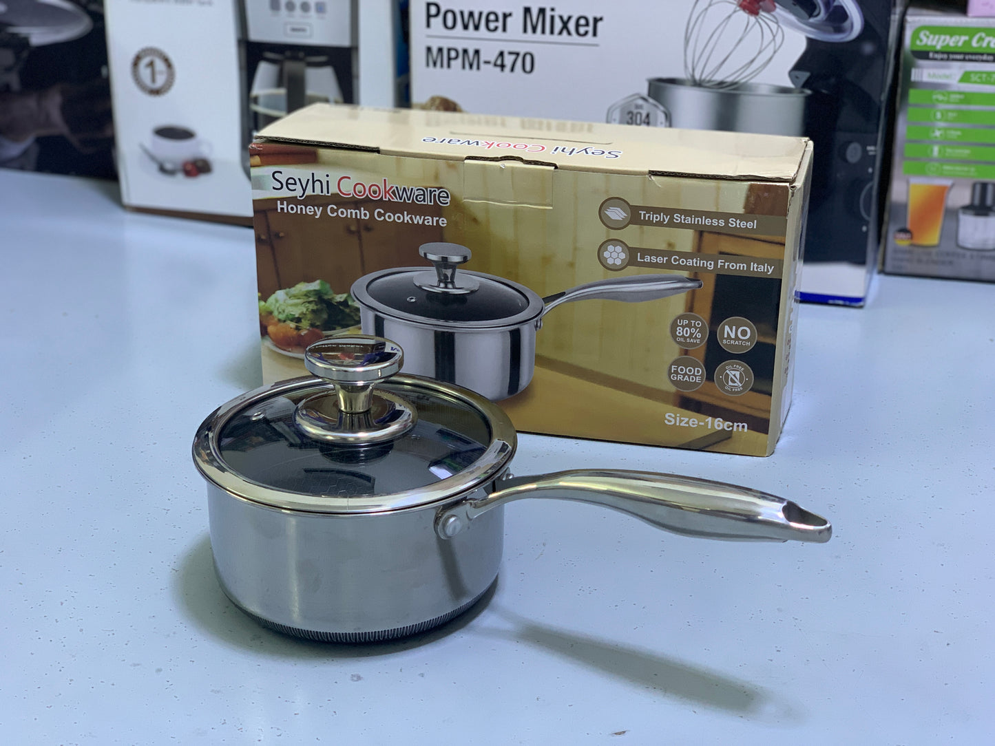 Laser Coating Sauce pan 16cm