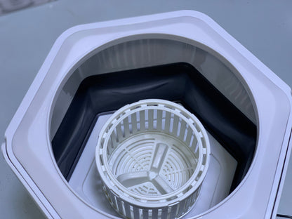 Folding portable washing machine