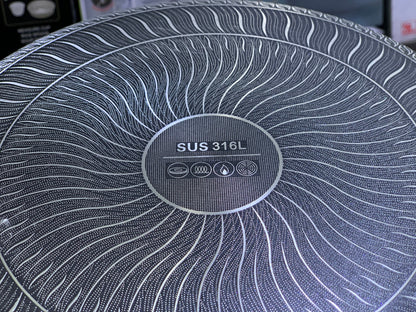 Laser Coating Shallow Casseroles Honeycomb pattern And Non Stick
