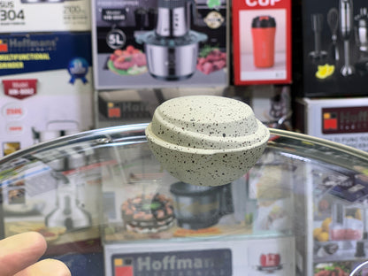 DUBAIZONES™ Granite Coated Deep Frying Pan 28 cm