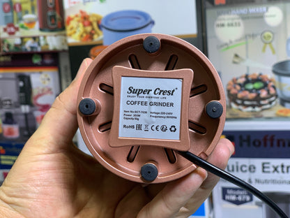 Super Crest Coffee Grinder With Safety Option