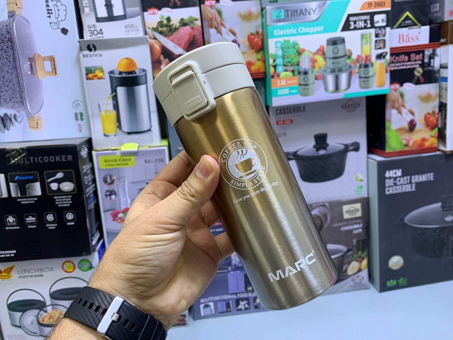 SZM Coffee Mug 500ml 304 Stainless Steel 20 hours Hot and Cold Capacity