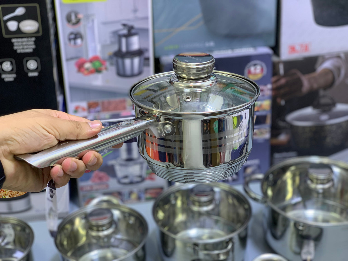 Berghome Line 16 Pieces Cookware Set Stainless Steel