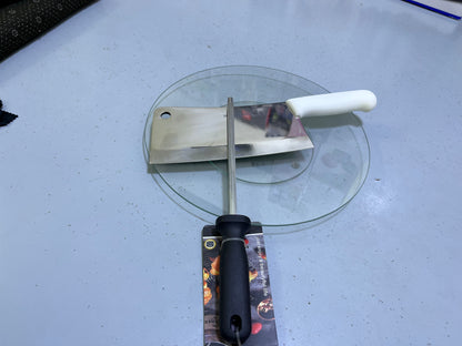 Stainless steel Brazil model cleaver | tokah with free sharpener