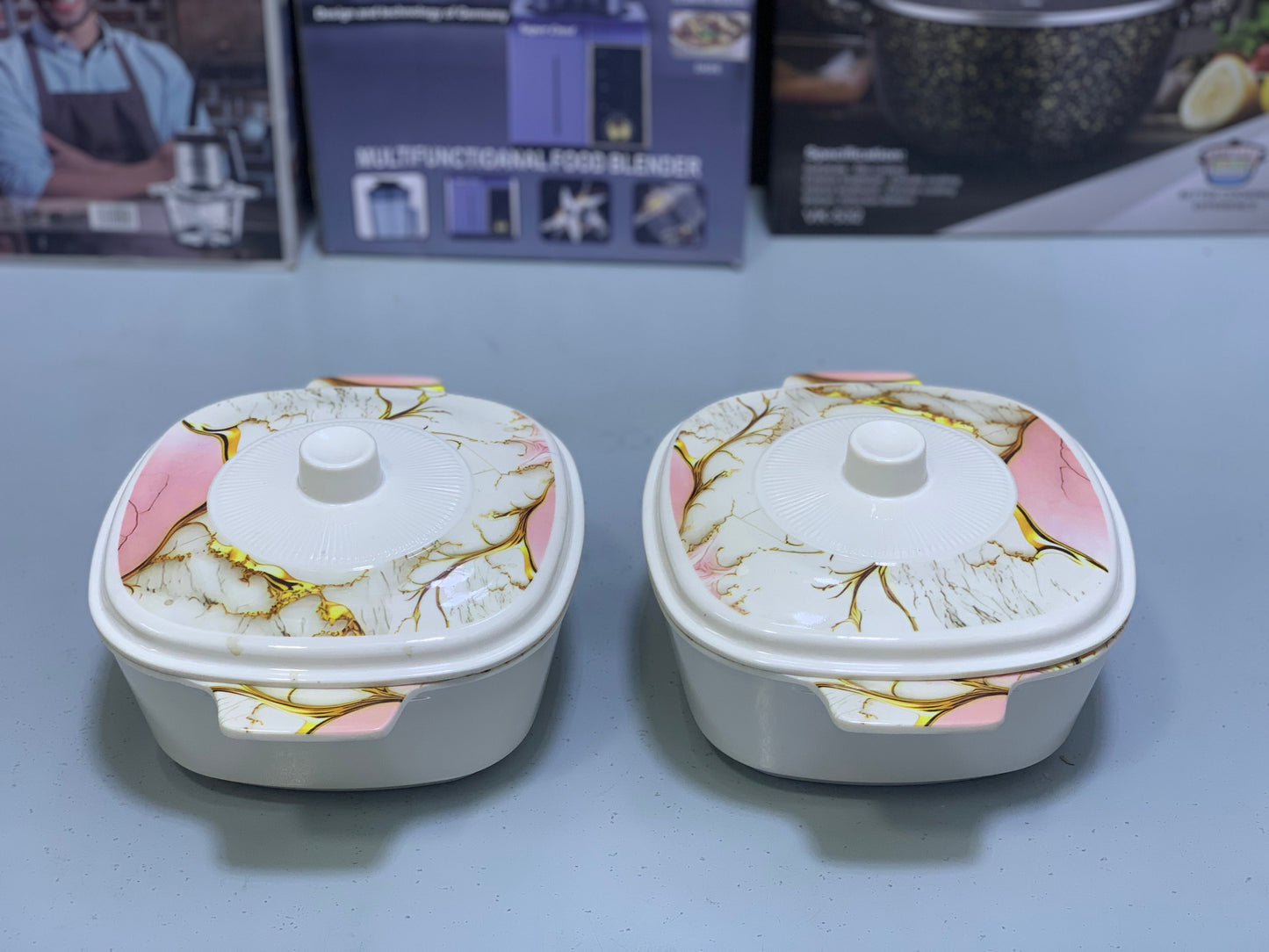 6 Person Melamine Dinner Set