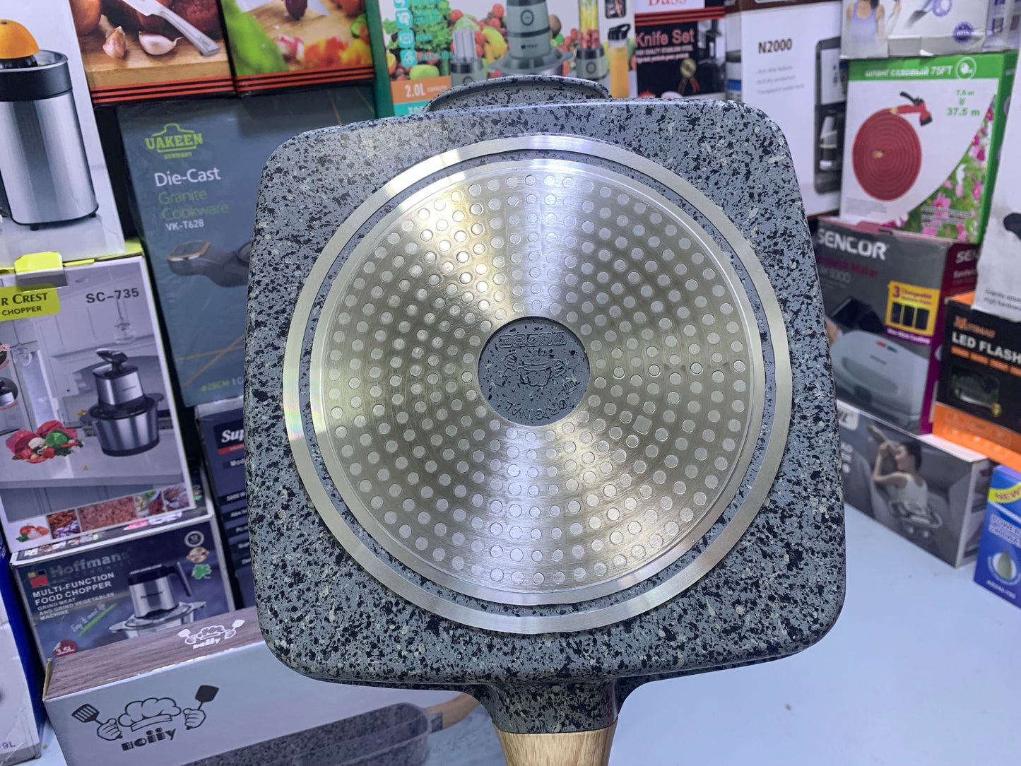 UIIOY Universal Granite Die Cast Grill Pan 28cm