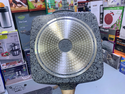 UIIOY Universal Granite Die Cast Grill Pan 28cm