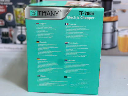 Tiffany Brand’s Electric Chopper and Blender/Juicer Set