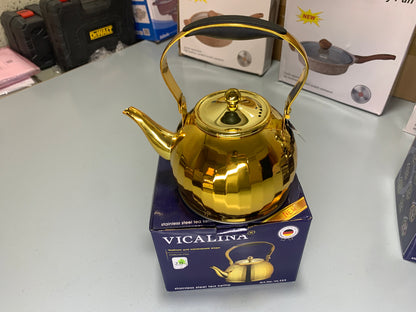 DUBAIZONES™ VICALINA® Germany Technology Golden and Silver Stainless Steel Stylish Tea Kettles