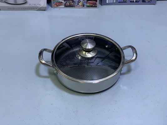 Laser Coating Shallow Casseroles Honeycomb pattern And Non Stick