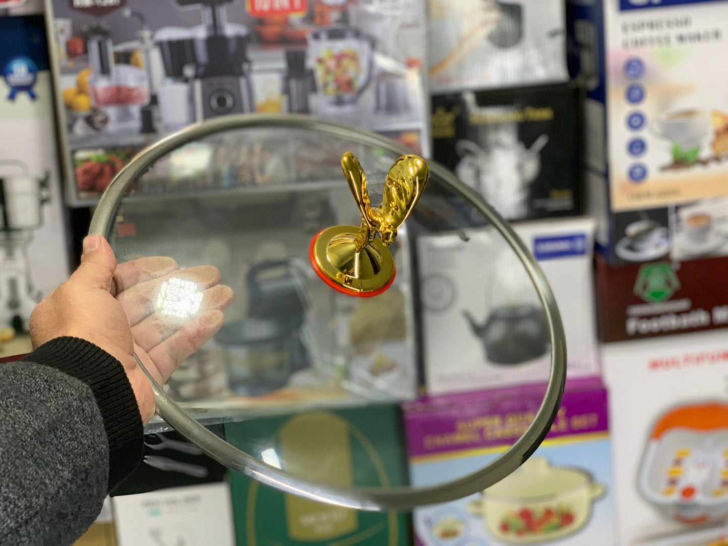 DUBAIZONES™ Laser Coating Frying Pan with Unique Handle design