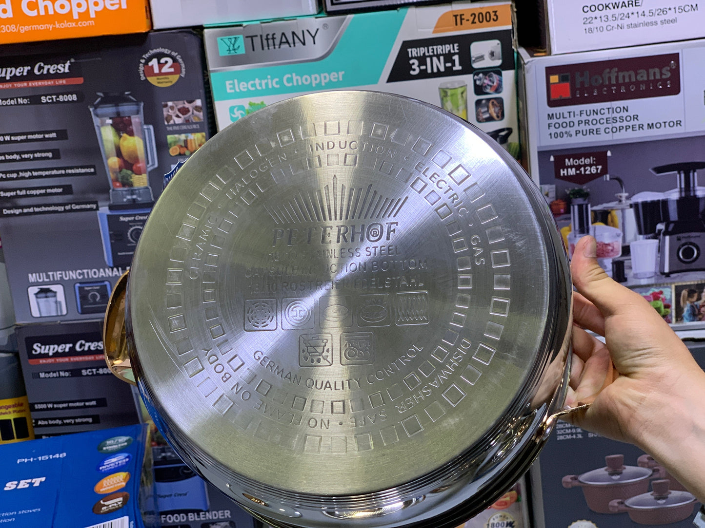 Peterhof 8 Pieces Cookware Set, 18/10 High Quality Stainless Steel