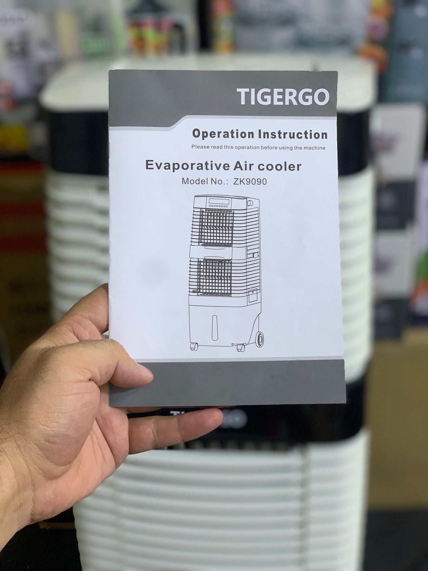 TIGERGO Air Cooler|150W and 40L Tank Capacity