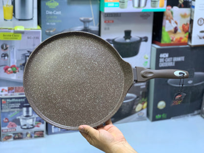 Non Stick Creepy Pans  - Pizza Pan and Tawa 32cm Granite Coating Color Dark Brown