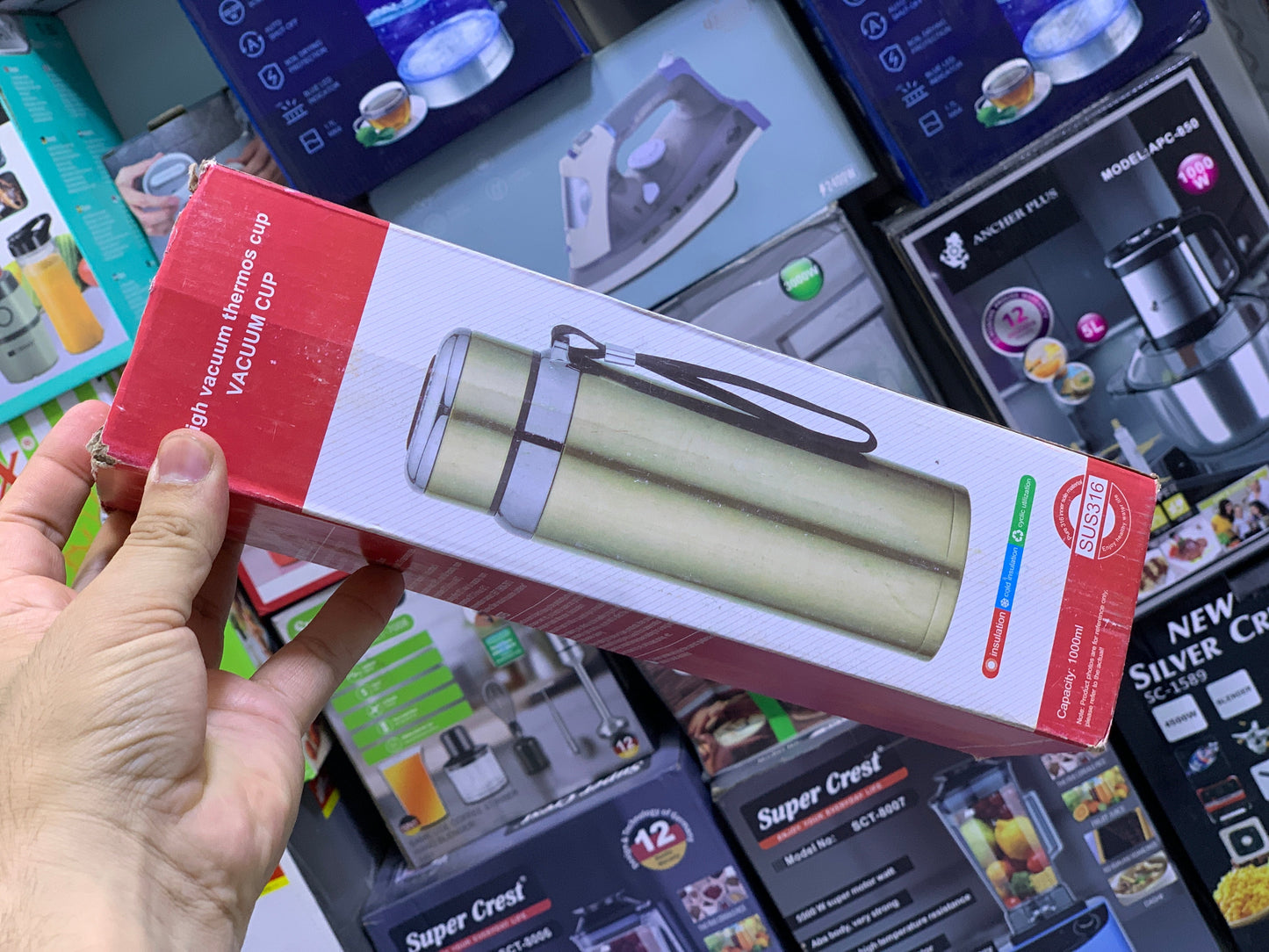 Portable Bottle 1000ml SUS 316 Different colors