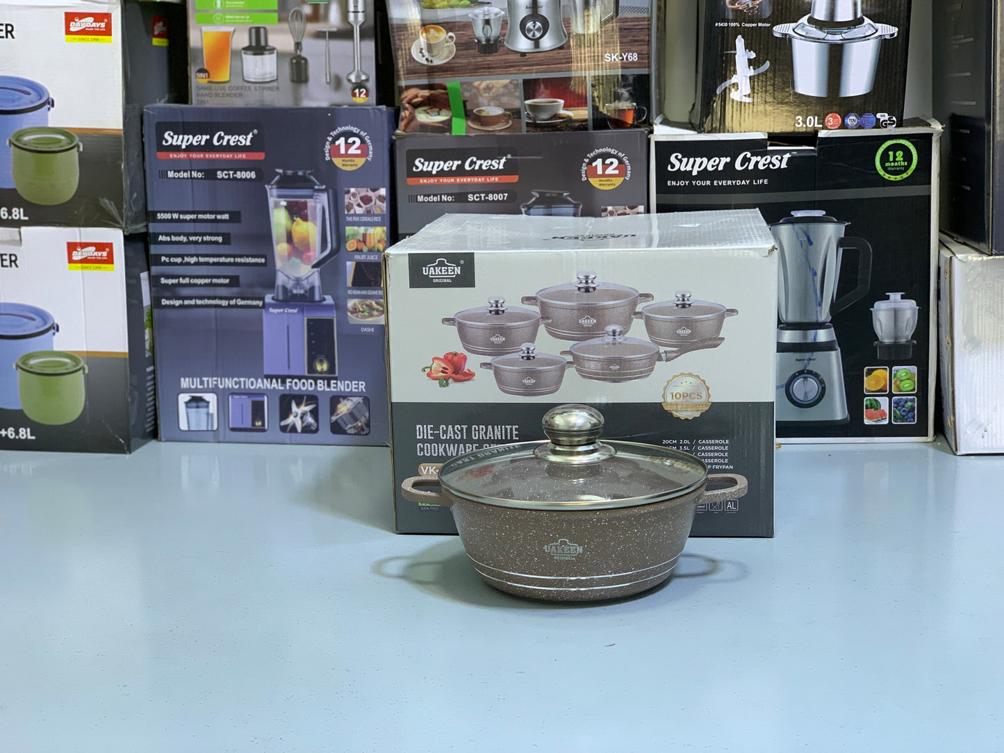 Uakeen Original 10 Pieces Cookware Set