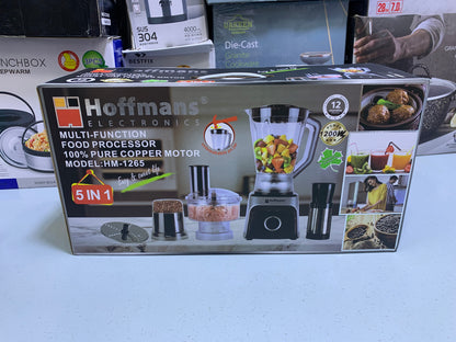 Hoffmans Electronics 5 in 1 Multifunctional Food Processor Full copper 1.5L and 1200w