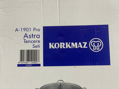 Korkmaz Turkish  🇹🇷 Original 10 Pieces Cookware Set Stainless Steel (LIFE TIME WARRANTY)