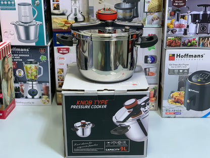 Knob Type Pressure Cooker with Advance safety Stainless Steel