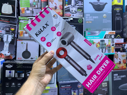 Kolax hair dryer 3 Level speeds 4 level heat temperature mode