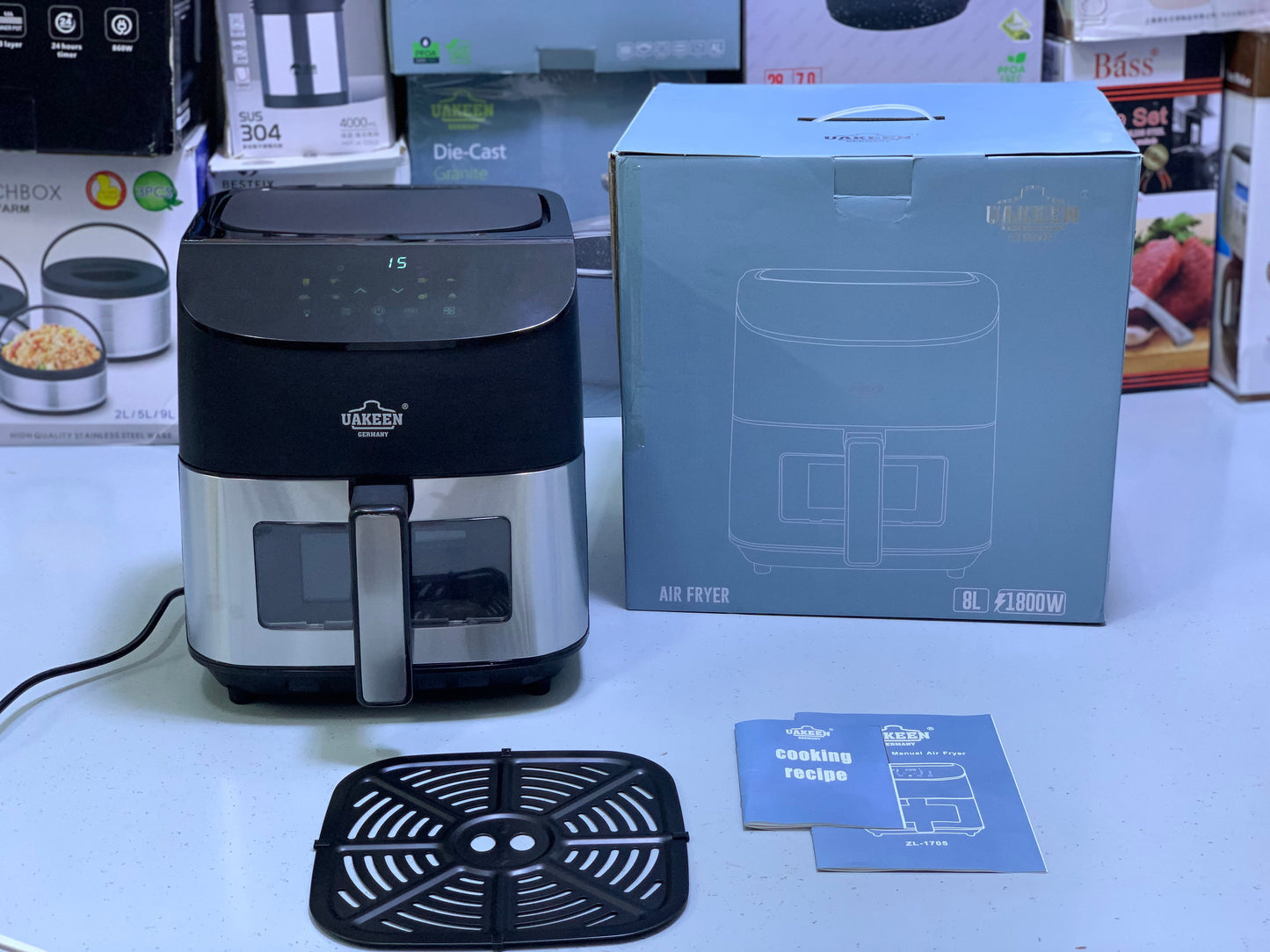 Uakeen Digital Air Fryer|8L|ZL-1705