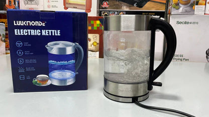 DUBAIZONES™ UK Import Glass Electric Kettle – 1.7L