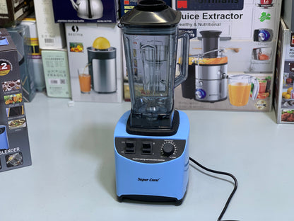Super Crest Blender 5500w Stainless Steel Blades and Unbreakable Jug Model: SCT-8007
