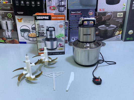 Geepas Multi Chopper 800w and 5L Stainless Steel Double Blades