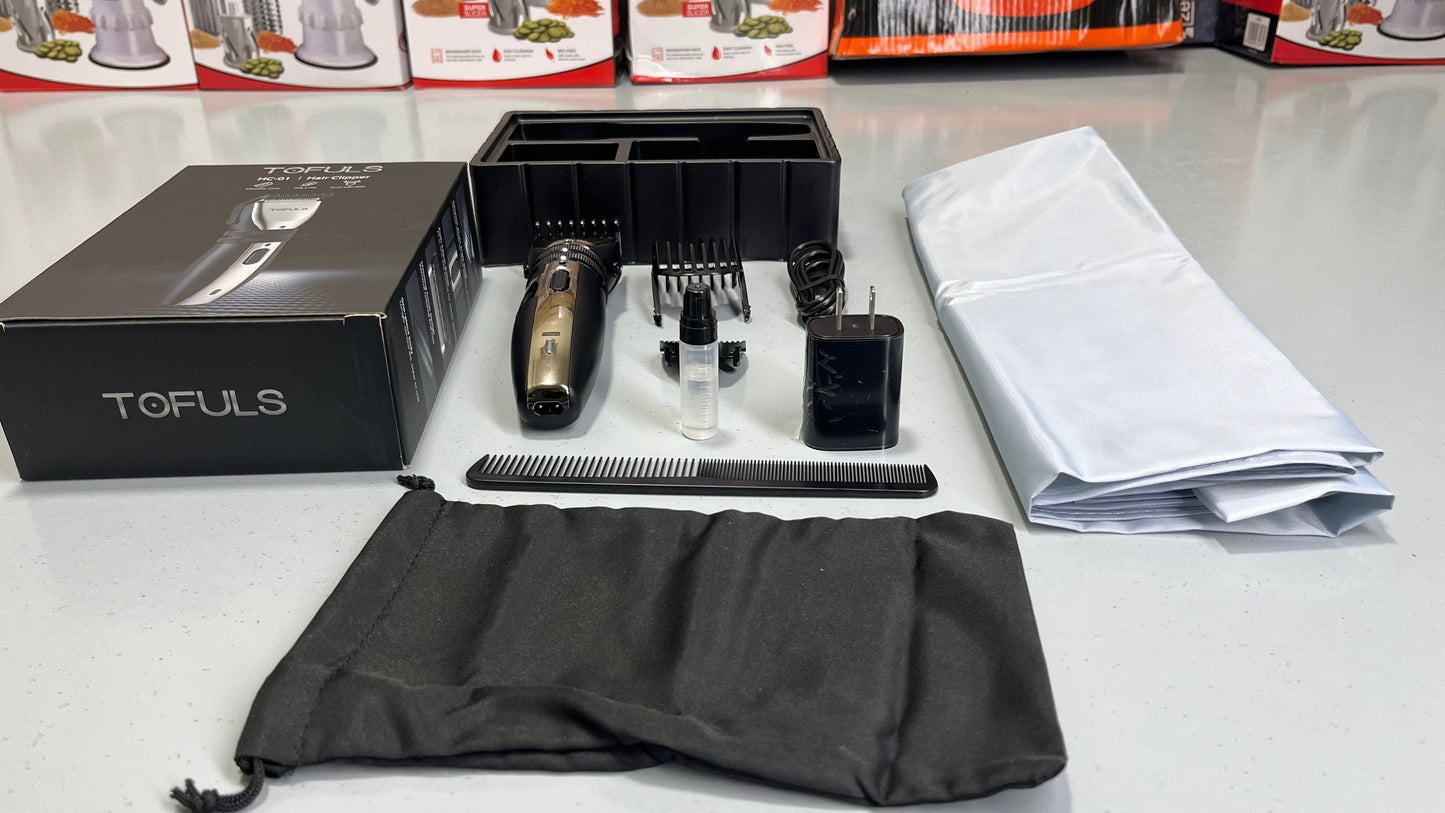 DUBAIZONES™ TOFULS Brand Professional Hair Clipper with Essentials Tools