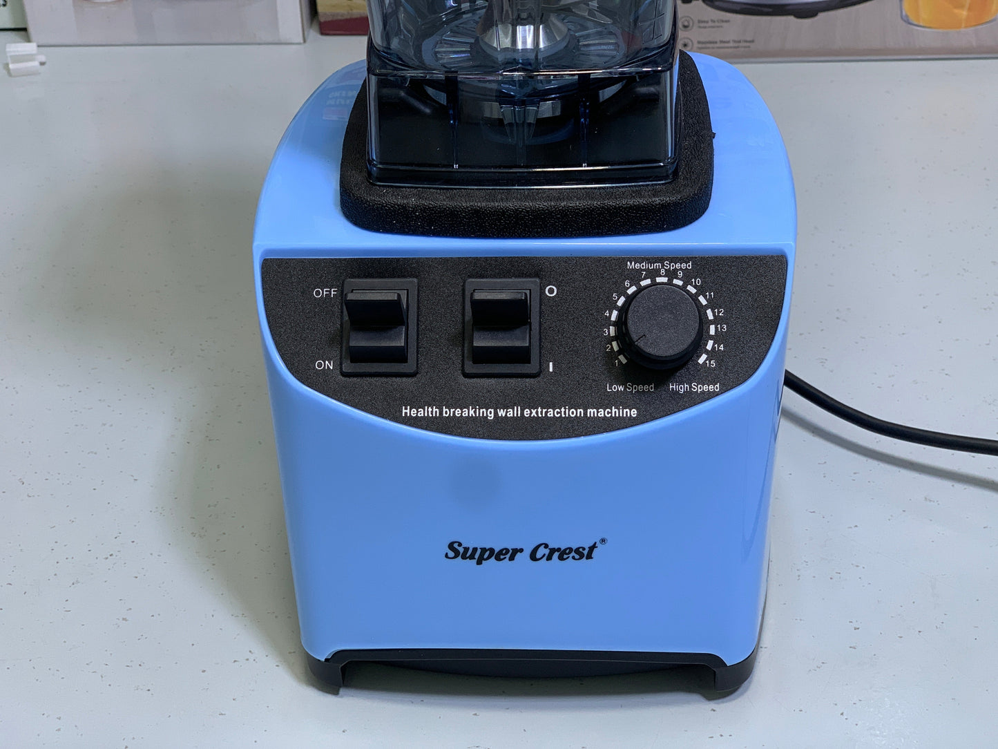 Super Crest Blender 5500w Stainless Steel Blades and Unbreakable Jug Model: SCT-8007