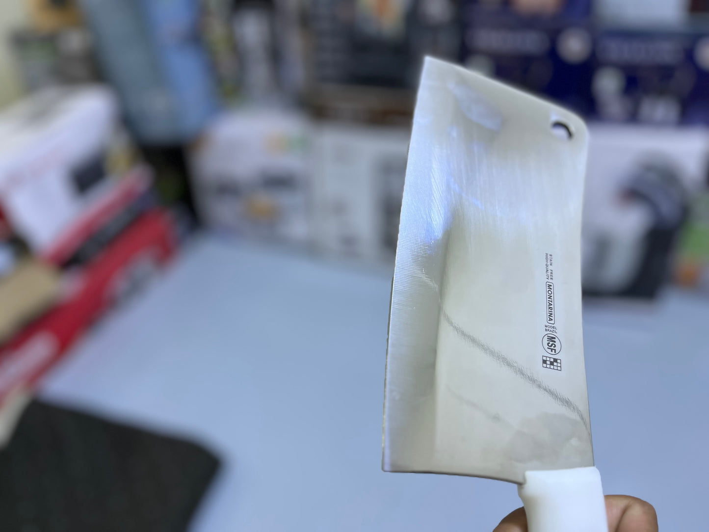 Stainless steel Brazil model cleaver | tokah with free sharpener