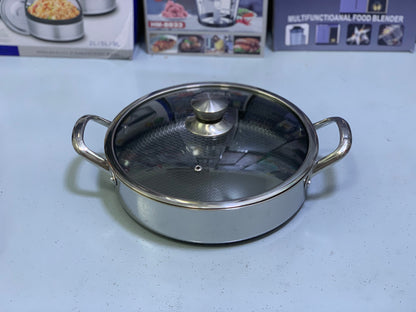 Laser Coating Shallow Casseroles Honeycomb pattern And Non Stick