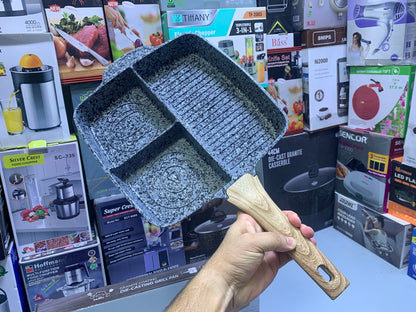 UIIOY Universal Granite Die Cast Grill Pan 28cm