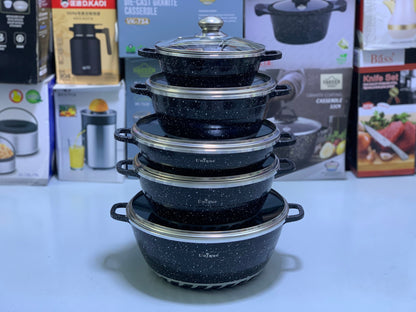 Unique 10 Pieces Cookware Set|Die-Cast Aluminum