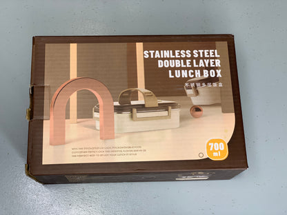 DUBAIZONES™ Stainless Steel Double Layer Kids Lunch Box 700ml