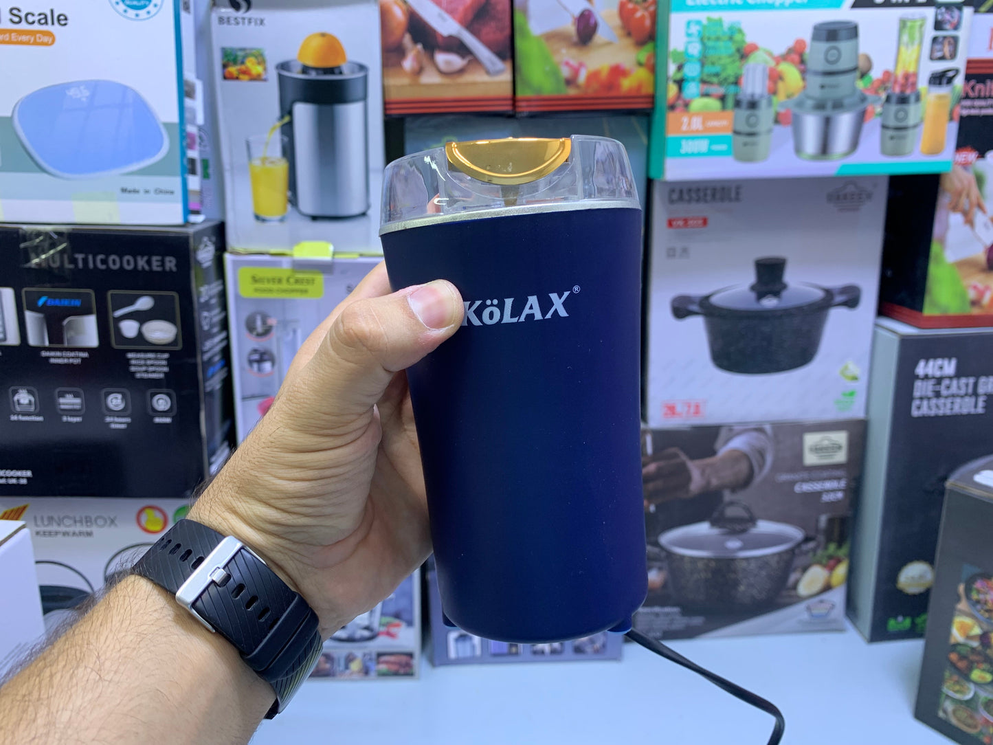 Kolax Coffee and Spice Grinder Stainless Steel 50G and 300w