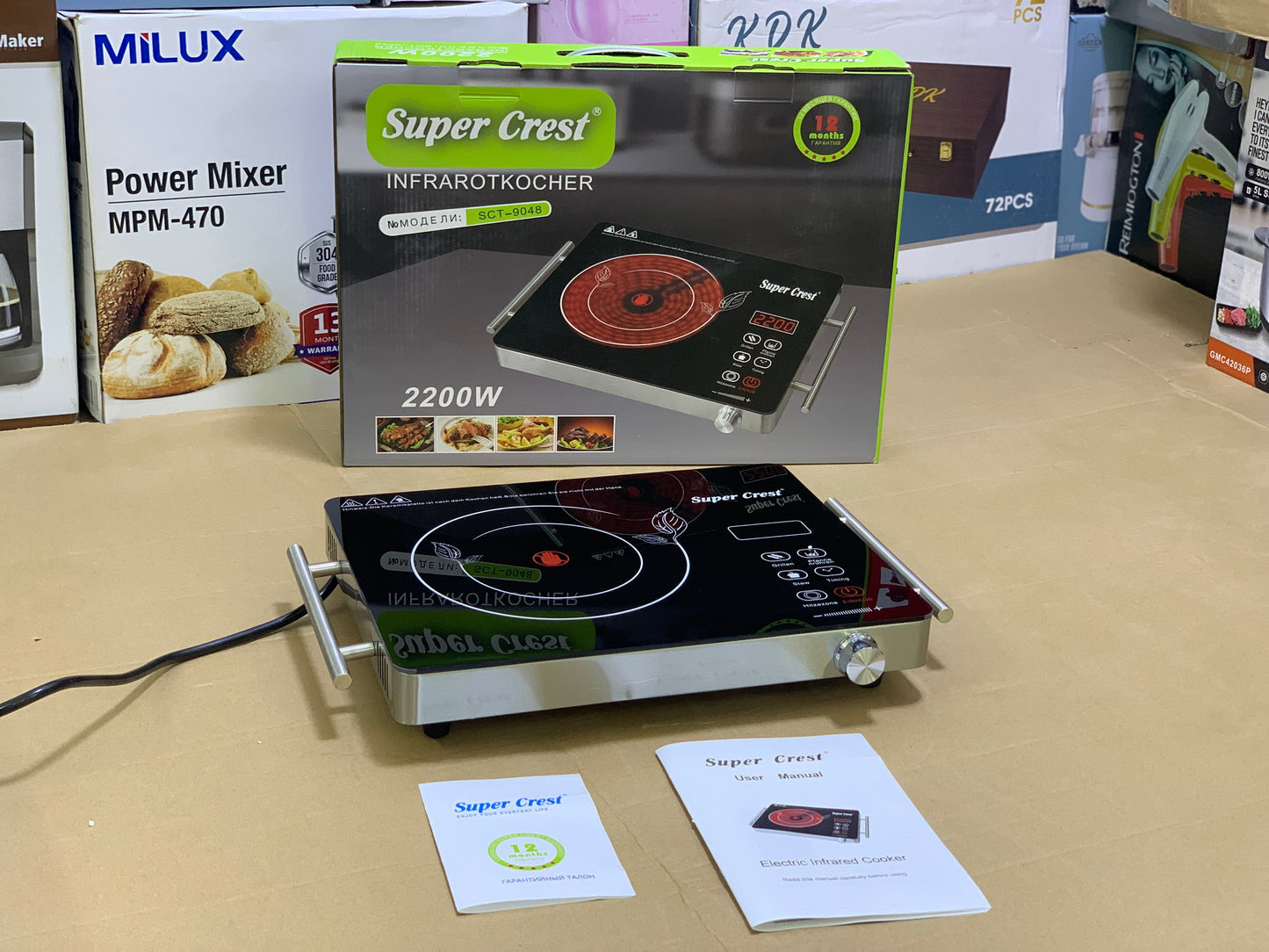 Super Crest 3 Steps Universal Hot Plate 2200 watt